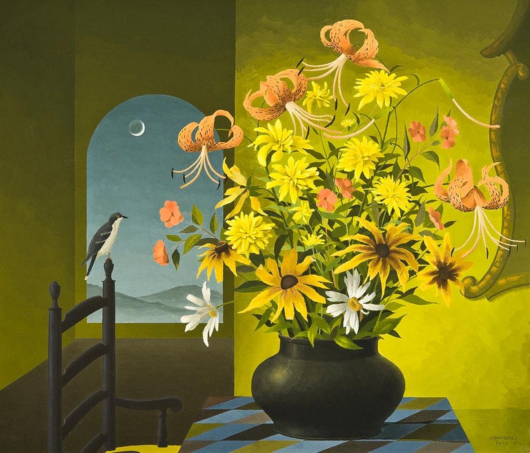 Thomas Fransioli Still-Life Painting - Still Life of Flowers 