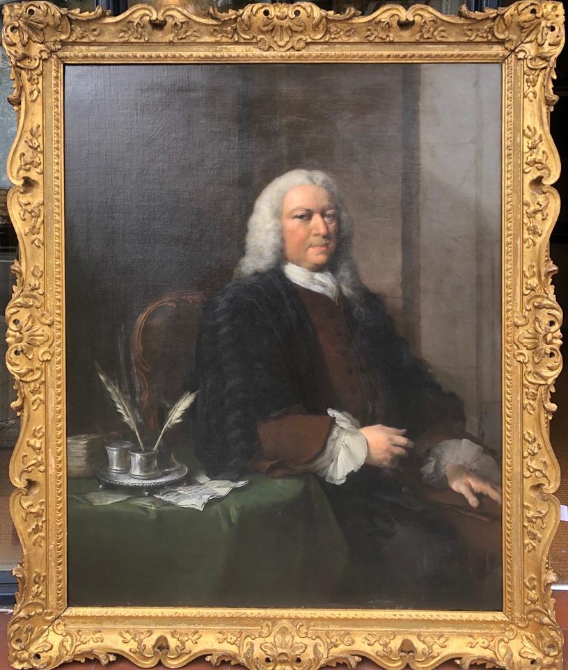 Thomas Frye Portrait Painting - Beautiful 18th Century Irish Portrait of a Gentleman
