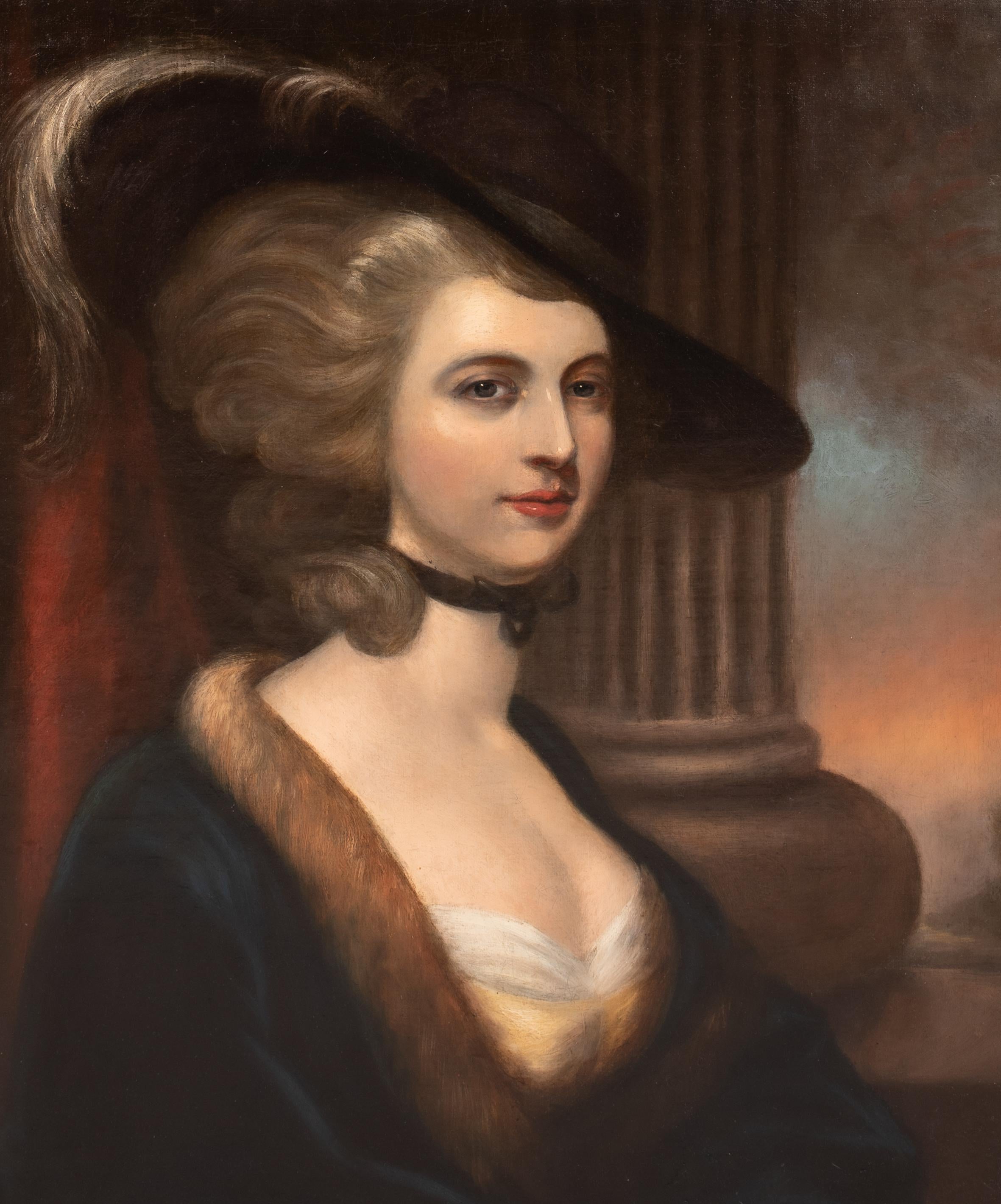 Portrait The Honourable Mrs Charlotte Gunning, 18th Century  For Sale 2
