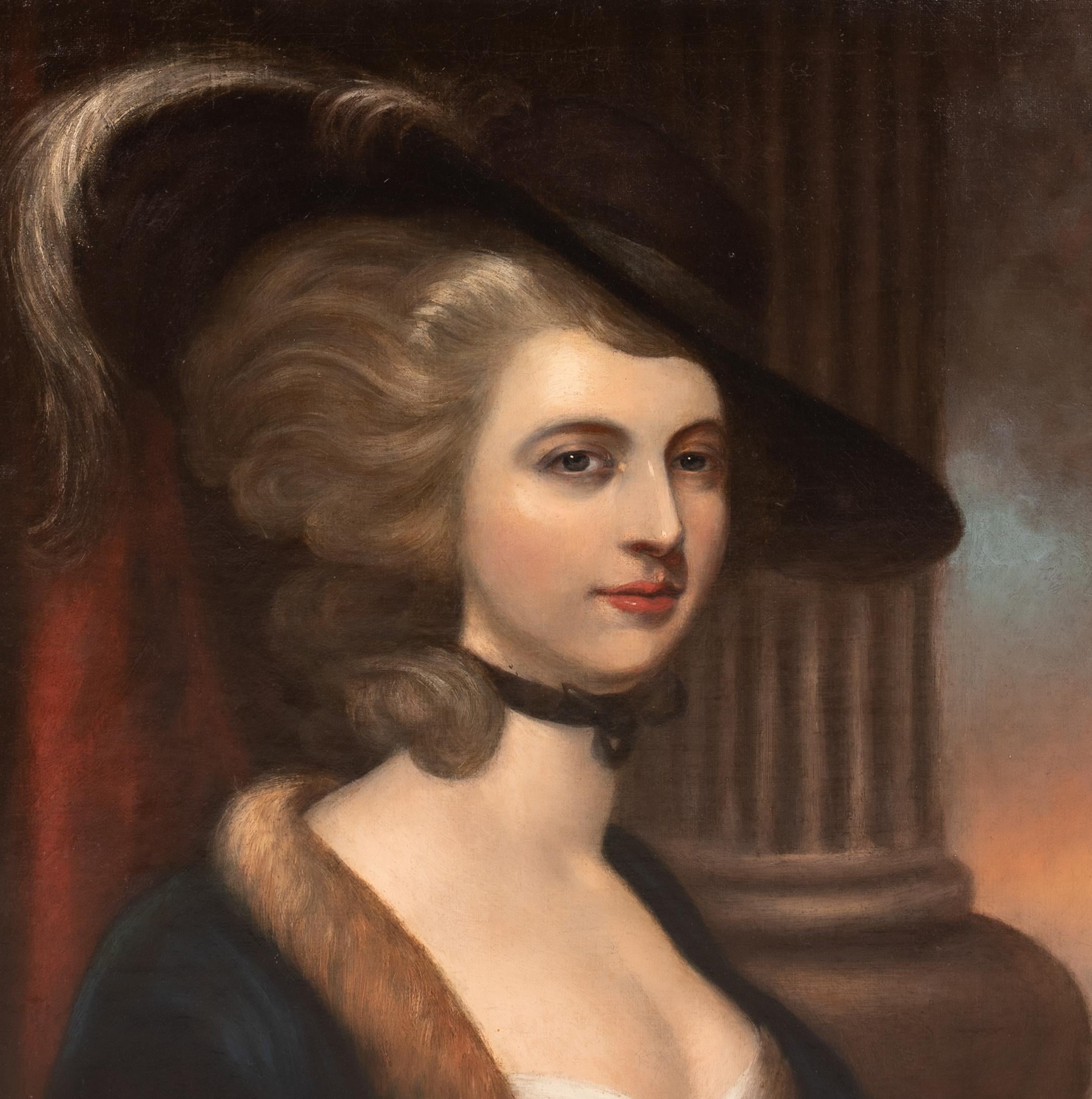 Portrait The Honourable Mrs Charlotte Gunning, 18th Century  For Sale 3