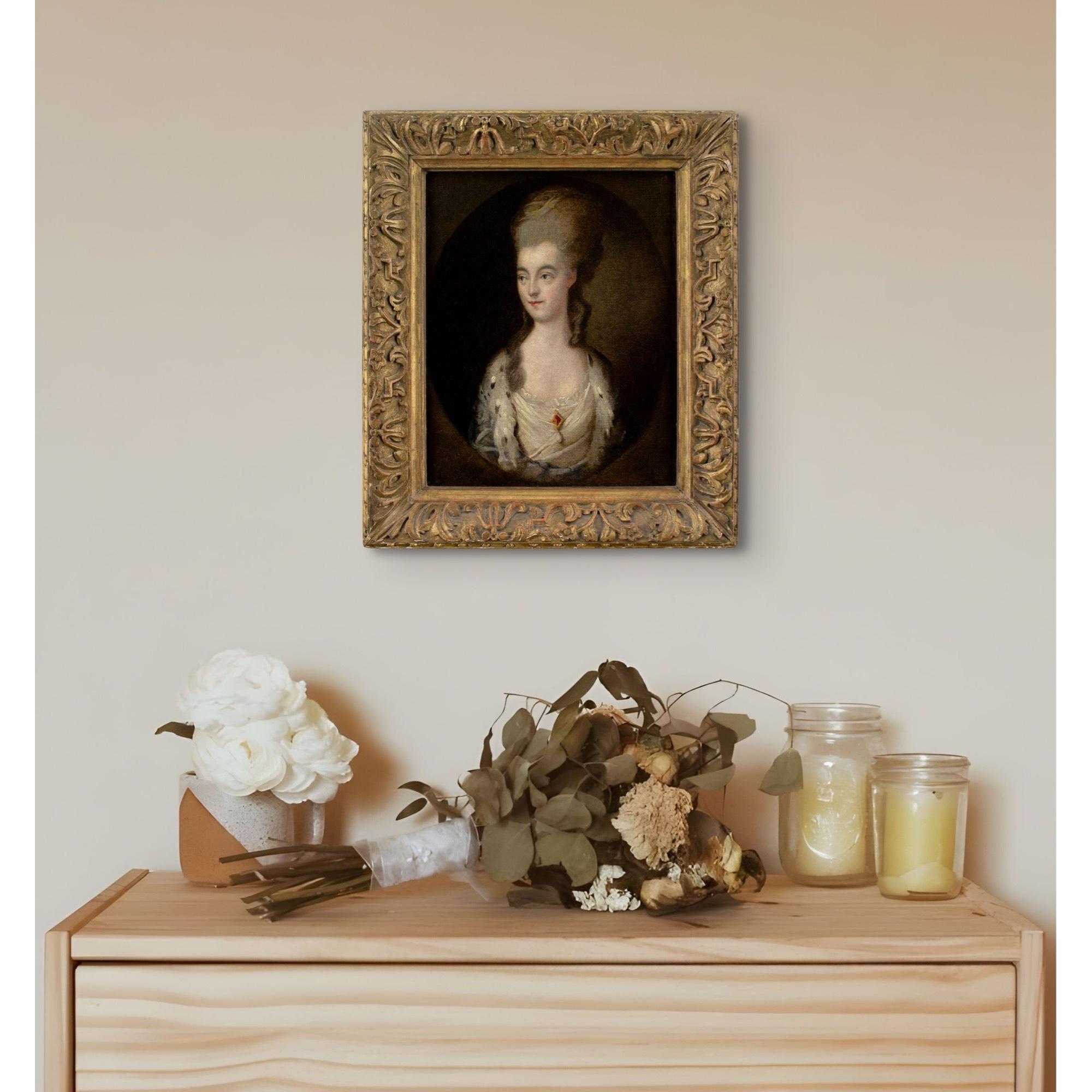 Thomas Gainsborough (Follower), Portrait Of Miss Sparrow For Sale 2