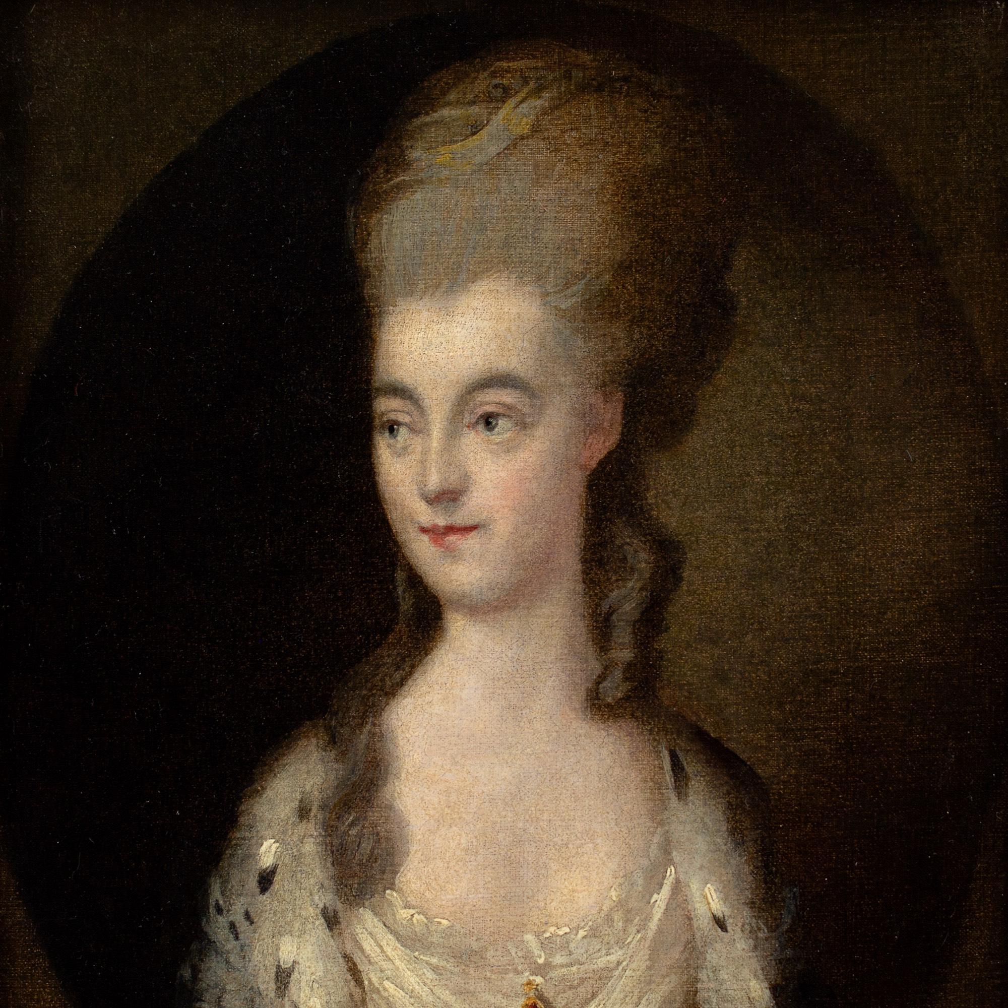Thomas Gainsborough (Follower), Portrait Of Miss Sparrow For Sale 5
