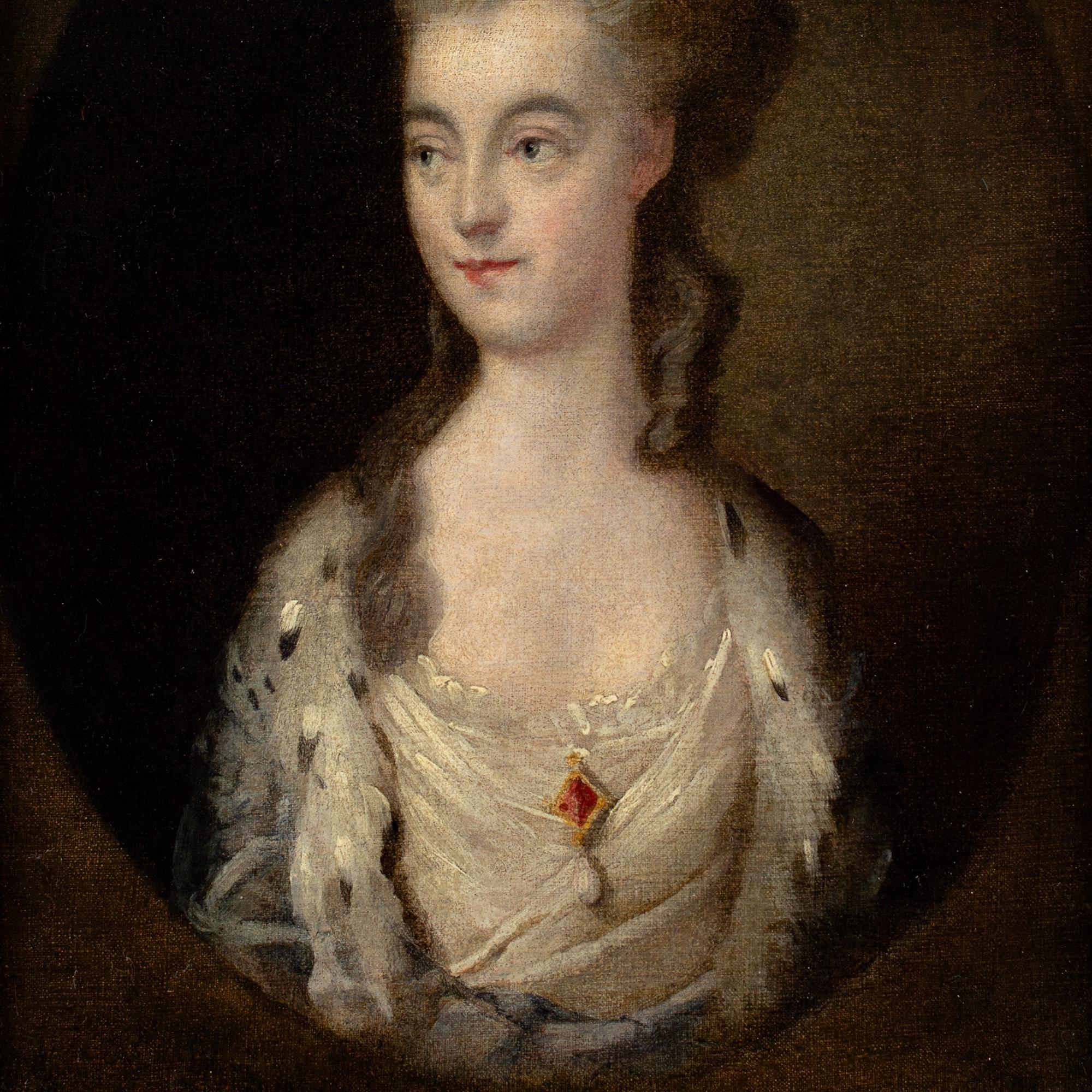 Thomas Gainsborough (Follower), Portrait Of Miss Sparrow For Sale 6