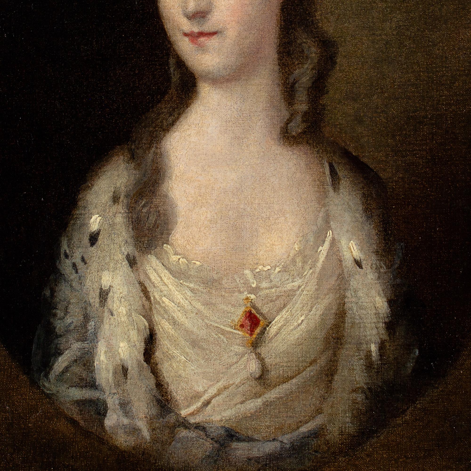 Thomas Gainsborough (Follower), Portrait Of Miss Sparrow For Sale 8