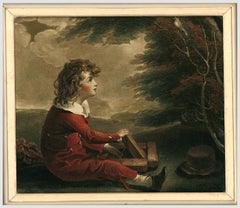 Thomas Gauguin (1756-1831) - Framed Stipple Engraving, The Bird Catcher