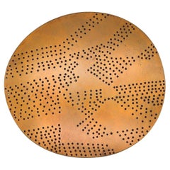Thomas Gentille 1970 Ovoid Convex 1 Pendant Brooch In Bronze And 18kt Gold