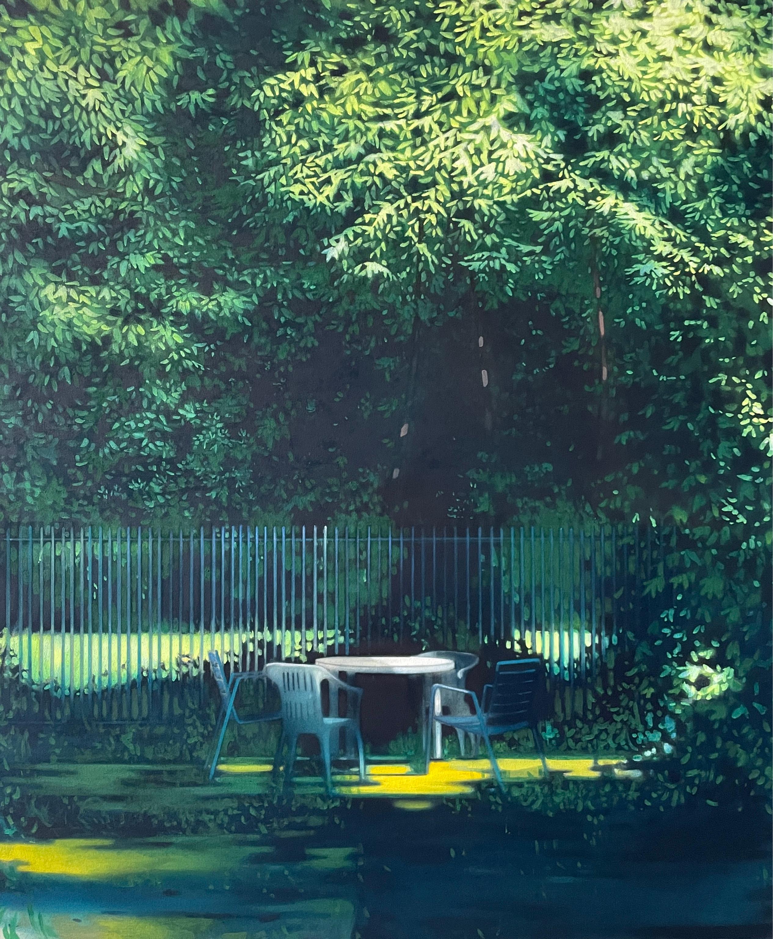 Landscape Painting de Thomas Geyer - Sombras nocturnas