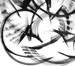 88 Aquarii - Square Black and White Painting