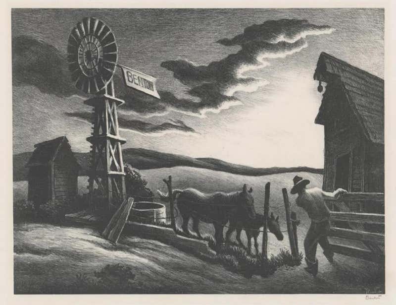Thomas Hart Benton Art 23 For Sale at 1stDibs thomas hart benton