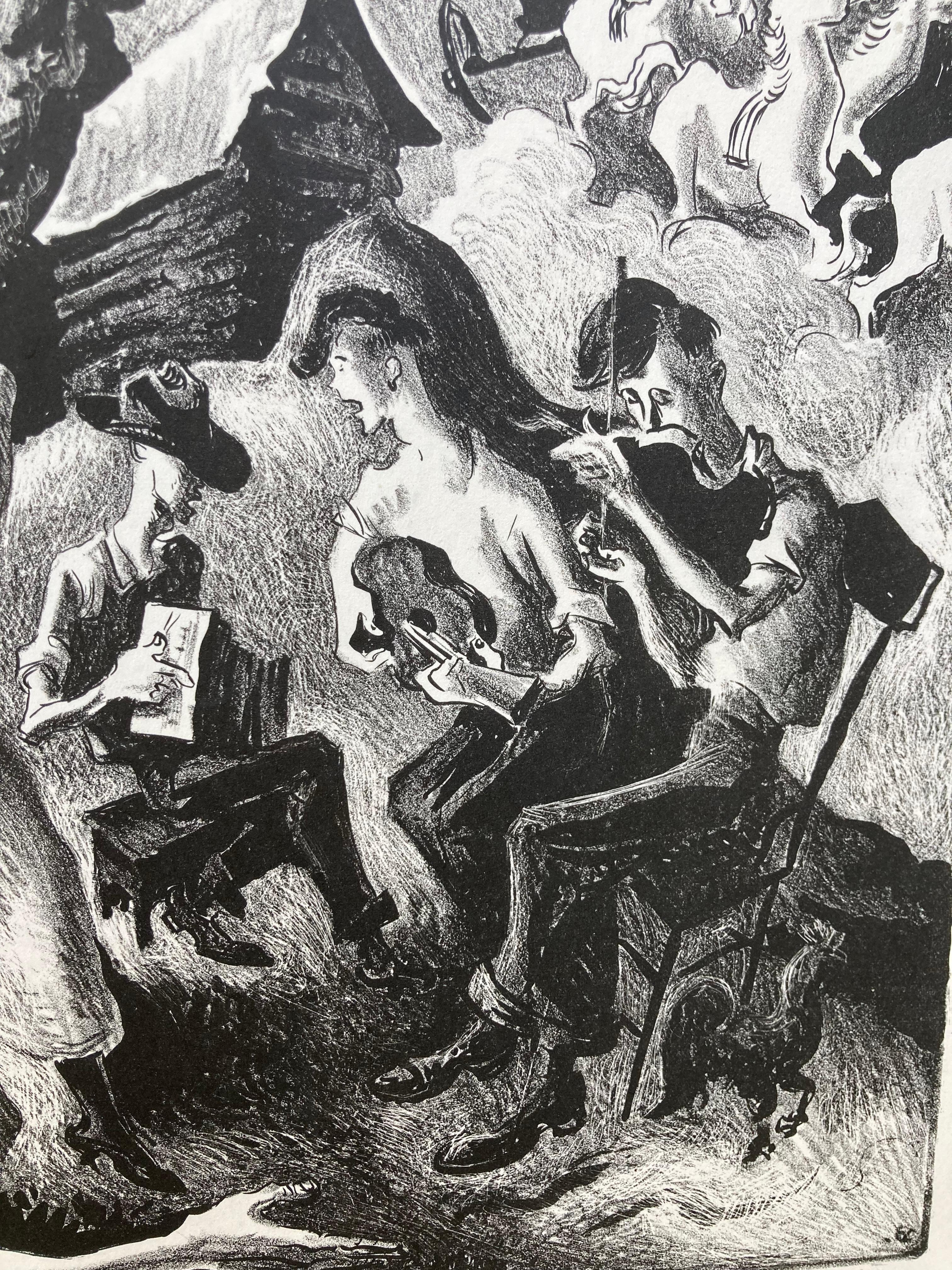 COMING ROUND THE MOUNTAIN - Print by Thomas Hart Benton