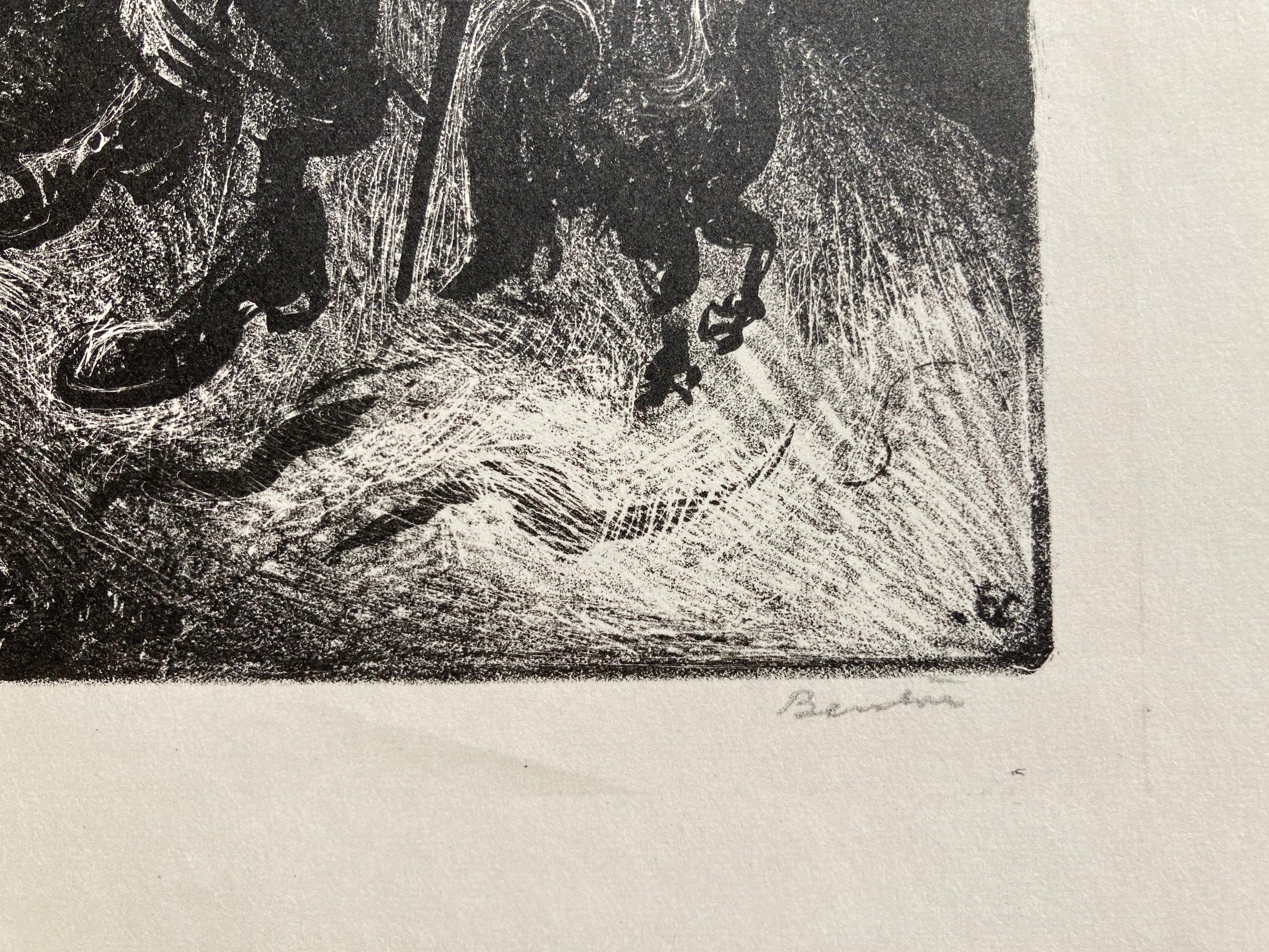 COMING ROUND THE MOUNTAIN - Gray Interior Print by Thomas Hart Benton