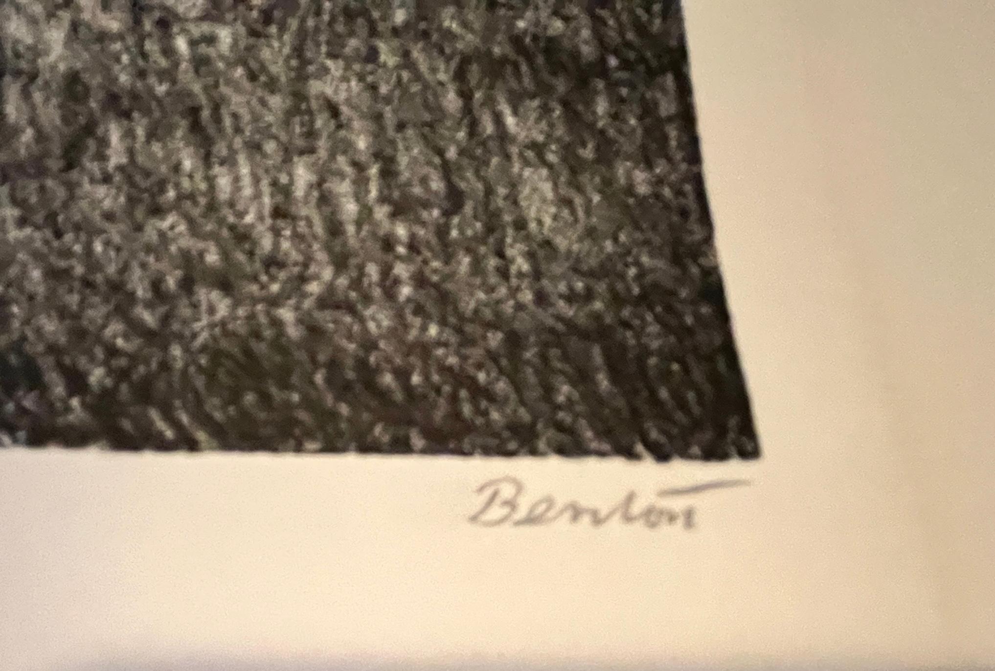 Lithograph on wove paper, 1972.  Signed by the artist in pencil, lower right. Inscribed 