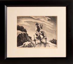Goin' Home, American Modern Lithograph by Thomas Hart Benton