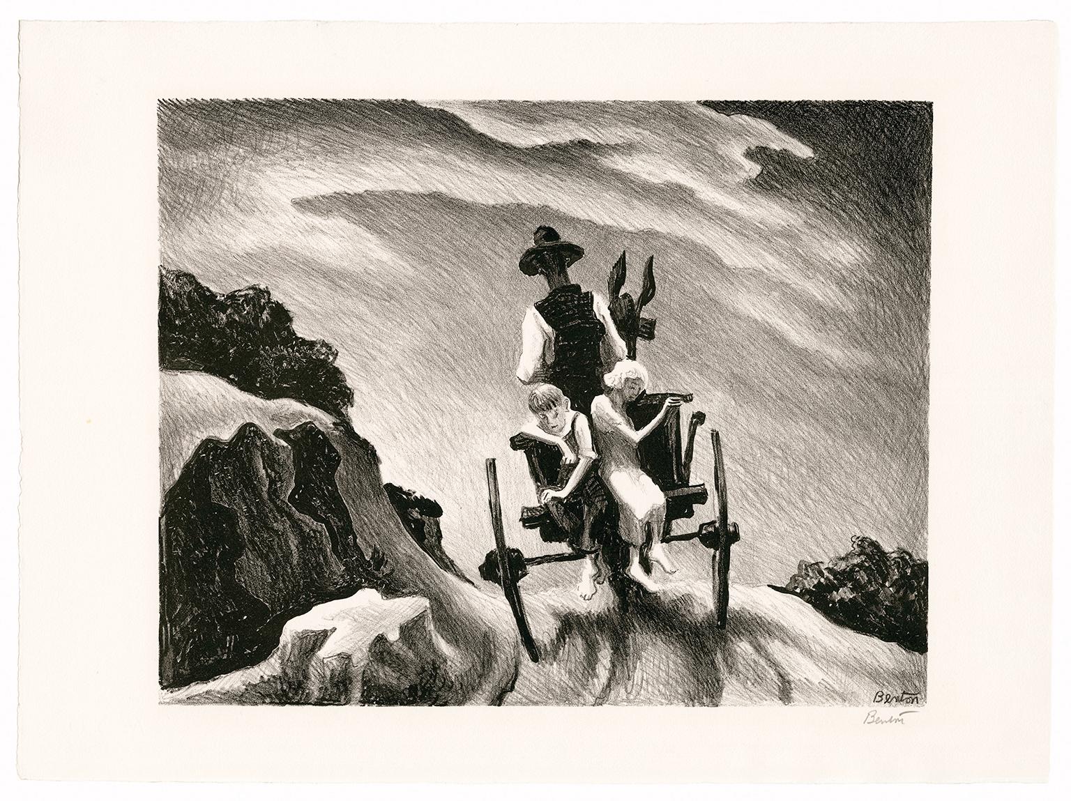 'Goin' Home' — 1930s American Regionalism - Print by Thomas Hart Benton