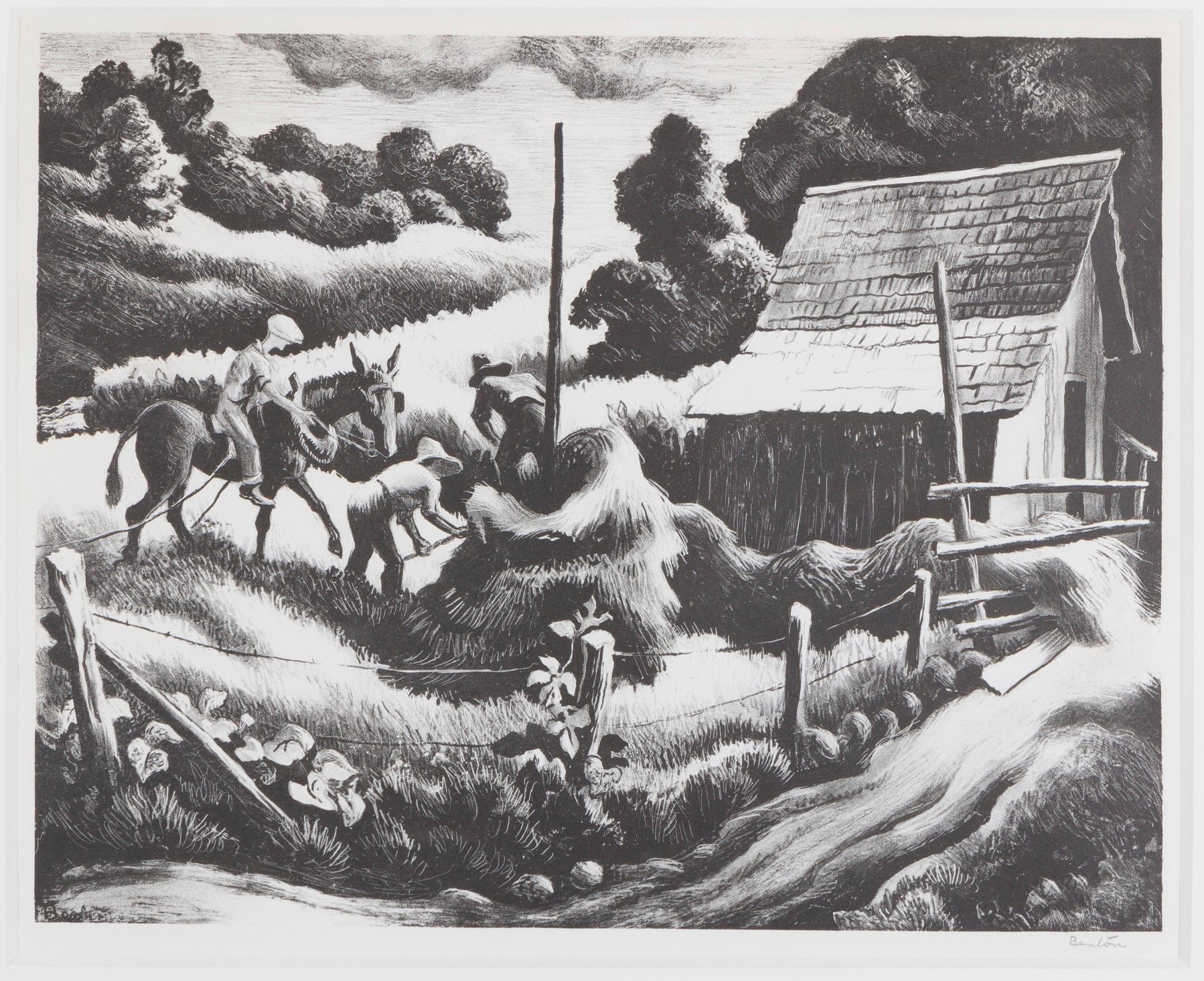 Haystack - Print de Thomas Hart Benton