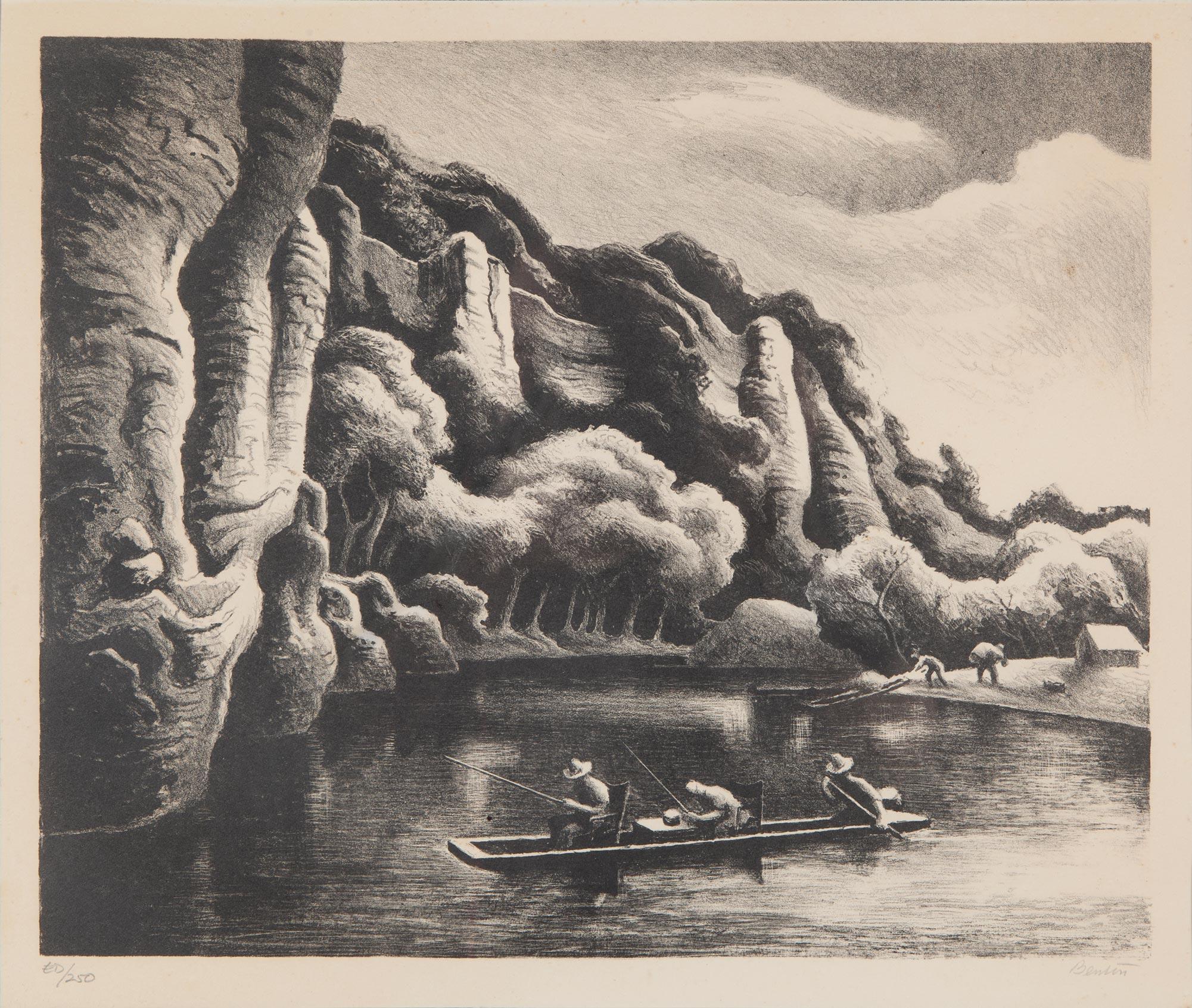 Making Camp – Print von Thomas Hart Benton