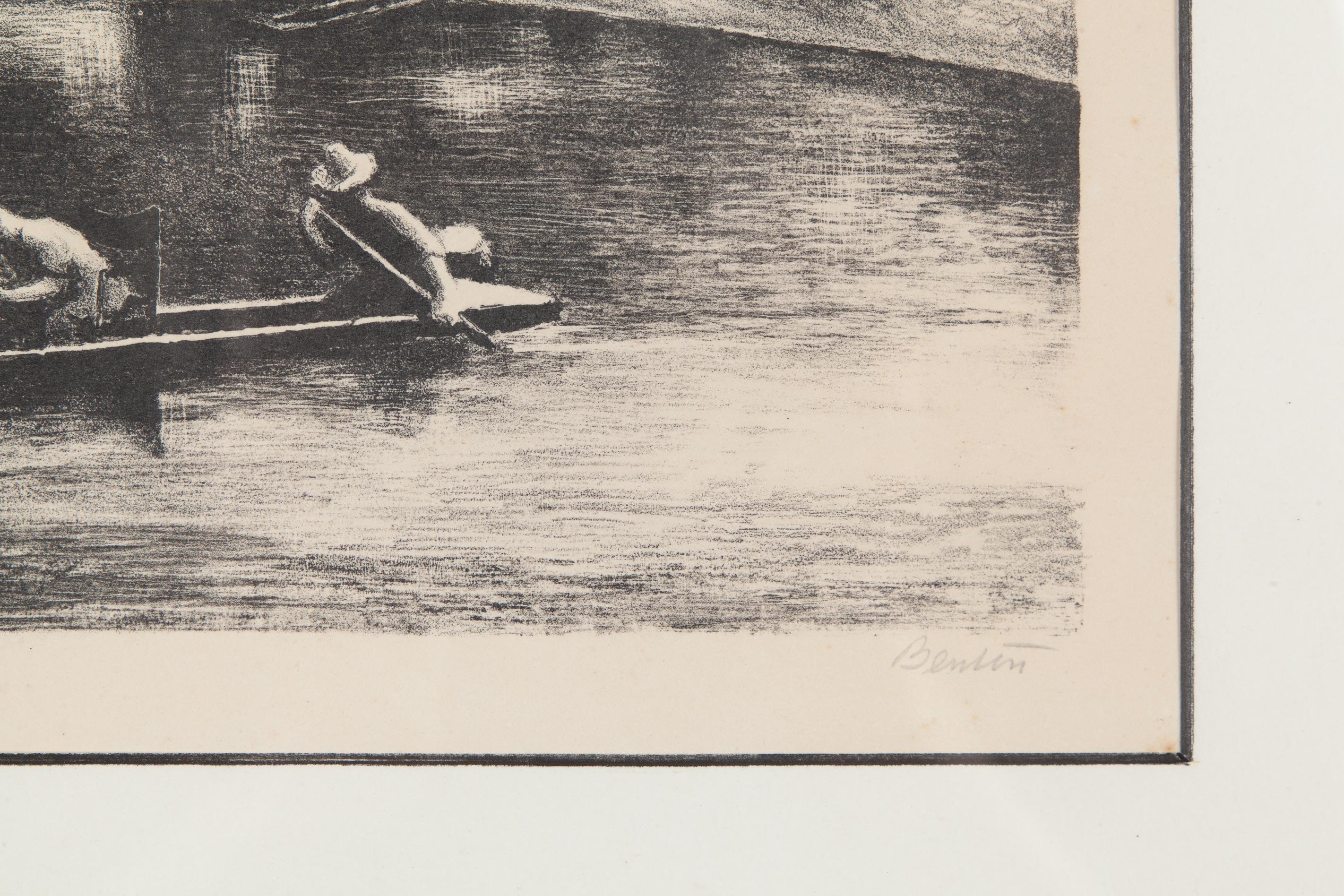 Thomas Hart Benton (American, 1889 - 1975) was a painter, muralist, and printmaker whose sinuous, rhythmic style came to define the Regionalist movement. His paintings and lithographs captured the energy of rural and small-town America, portraying