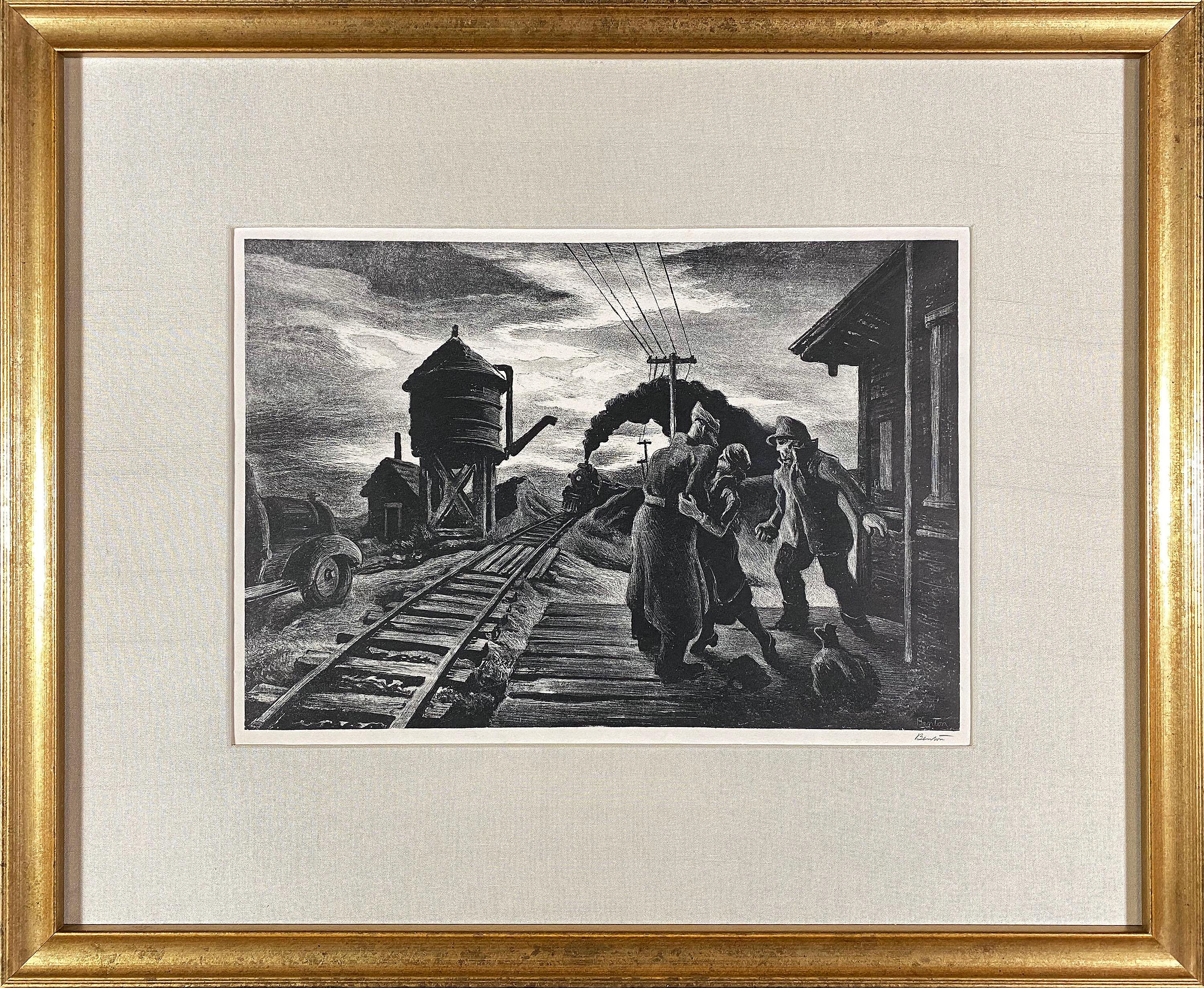 Morning Train (Soldier's Farewell) - Print by Thomas Hart Benton