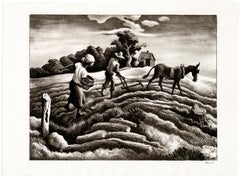 'Planting' also 'Spring Plowing' — 1930s American Regionalism