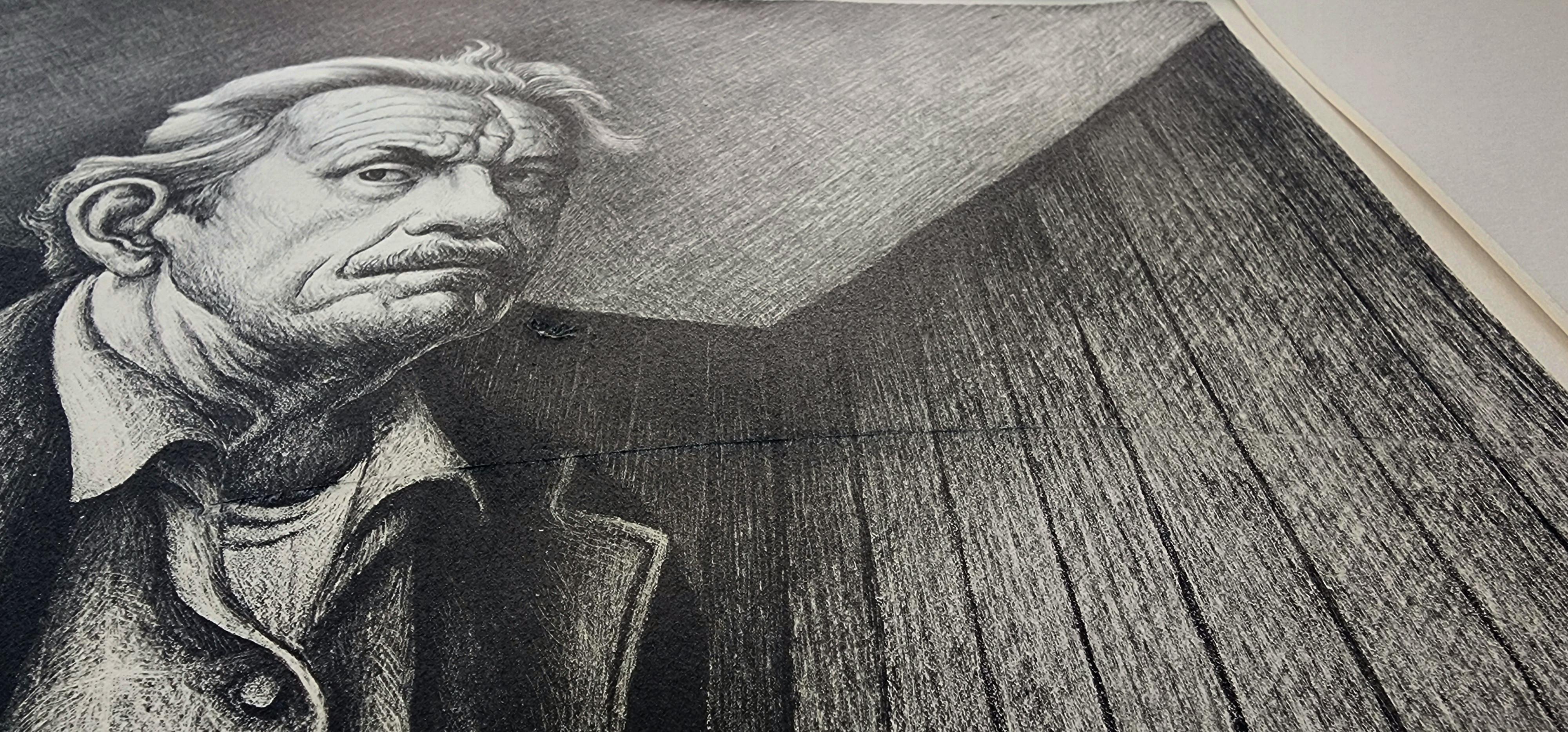 Self Portrait (~24% OFF LIST PRICE, Midwestern Art, American Painter, Modern) For Sale 9