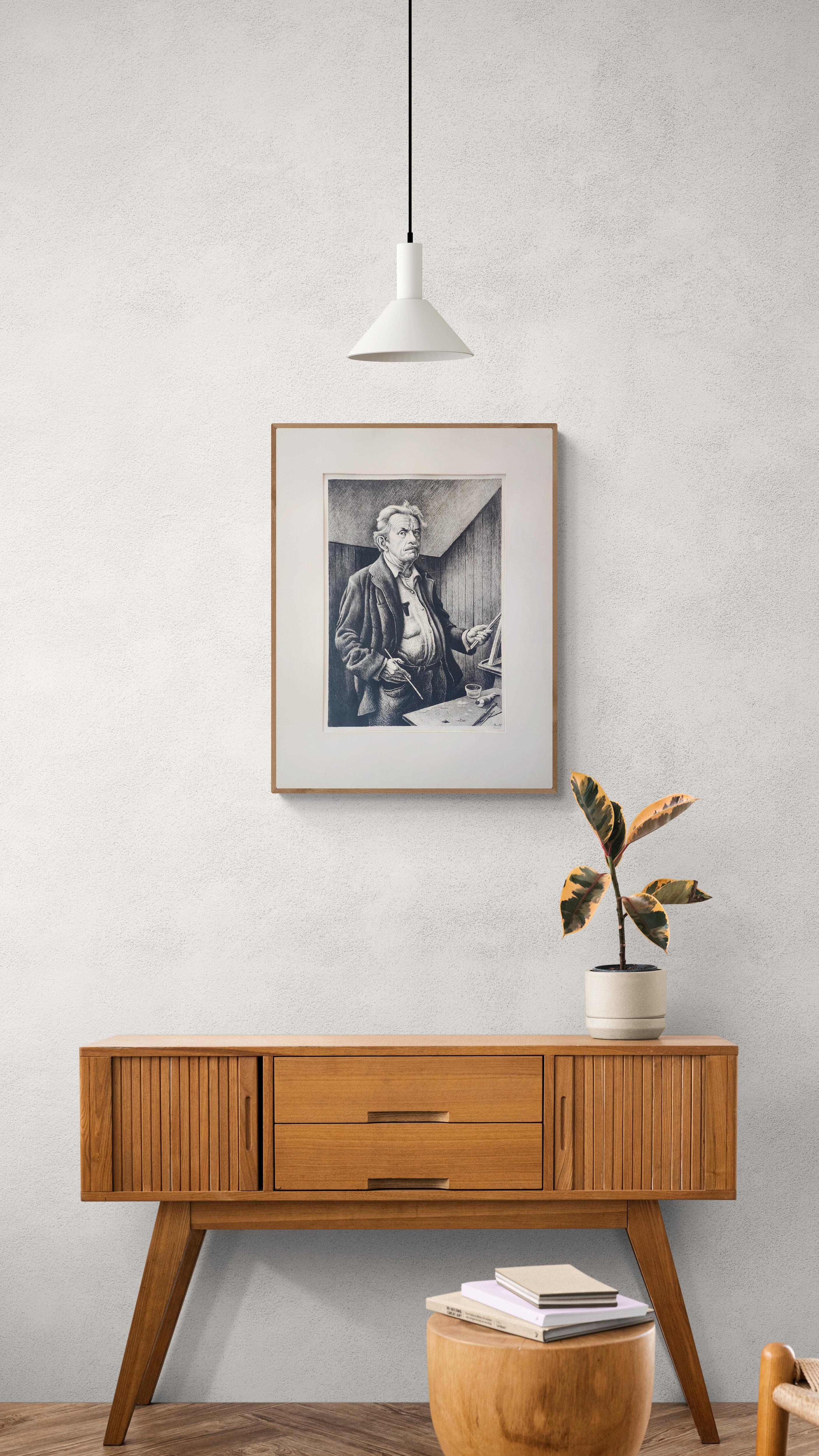 Self Portrait (~24% OFF LIST PRICE, Midwestern Art, American Painter, Modern) For Sale 1