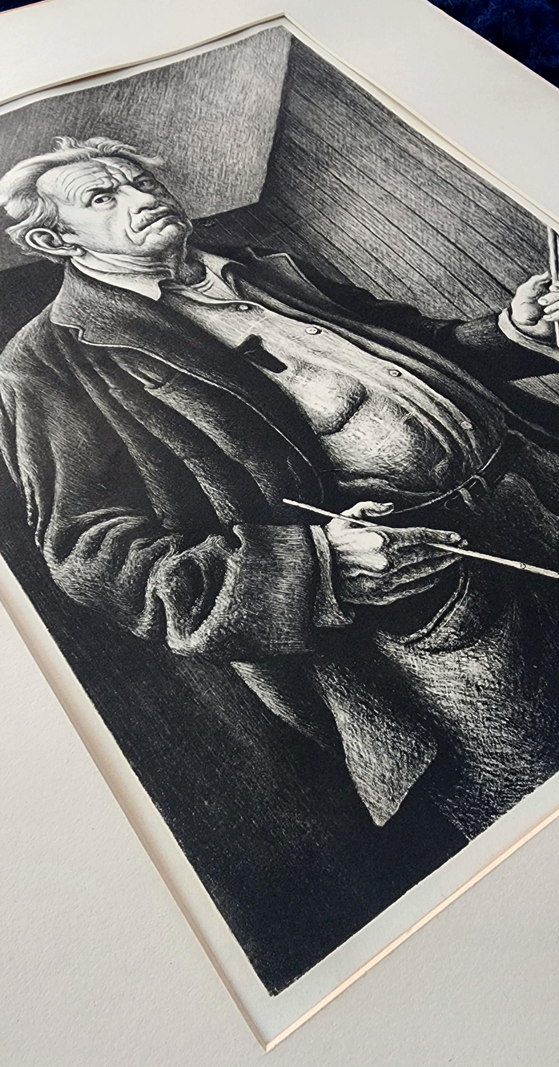 Self Portrait (~24% OFF LIST PRICE, Midwestern Art, American Painter, Modern) For Sale 5