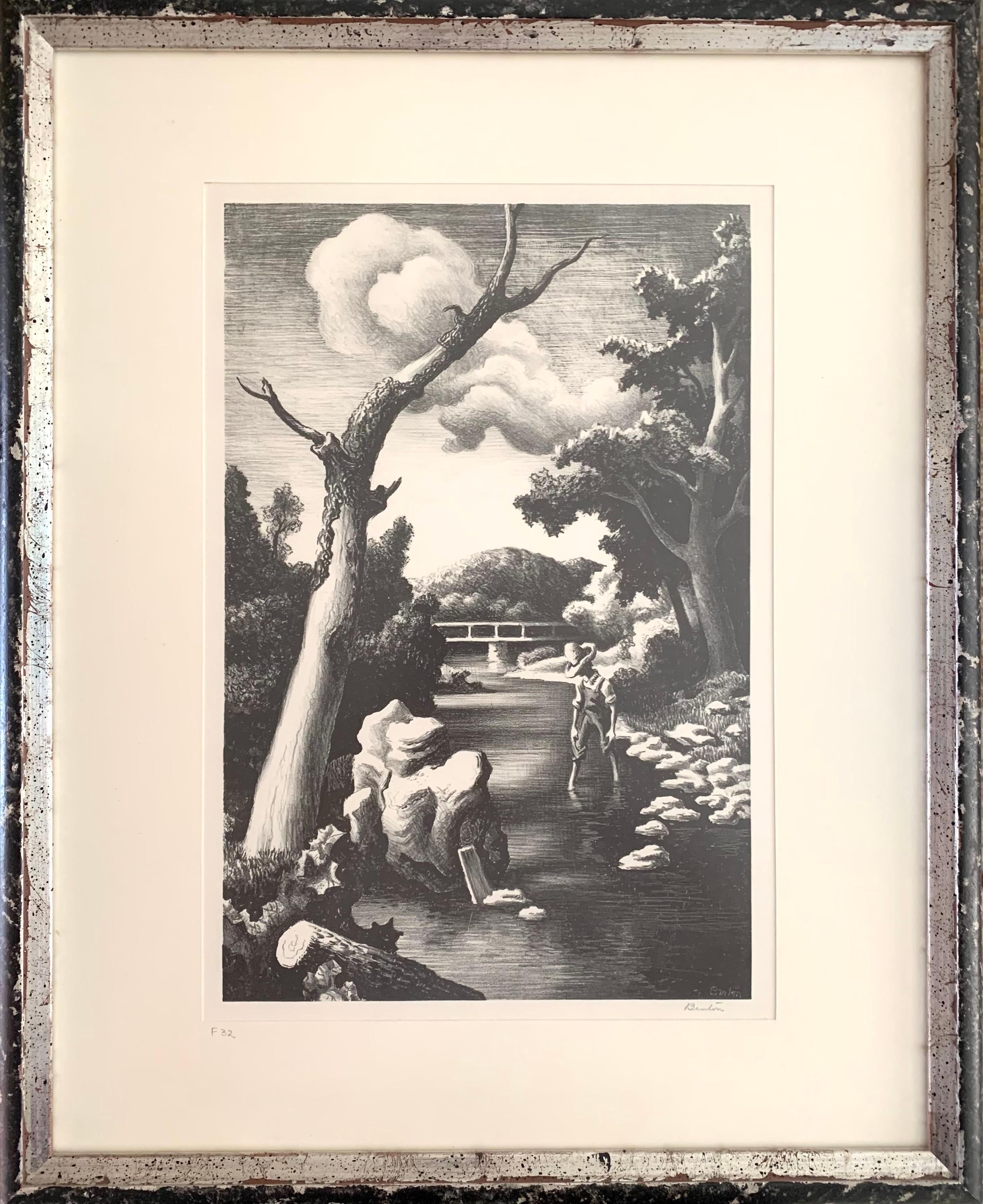 Shallow Creek - Print by Thomas Hart Benton