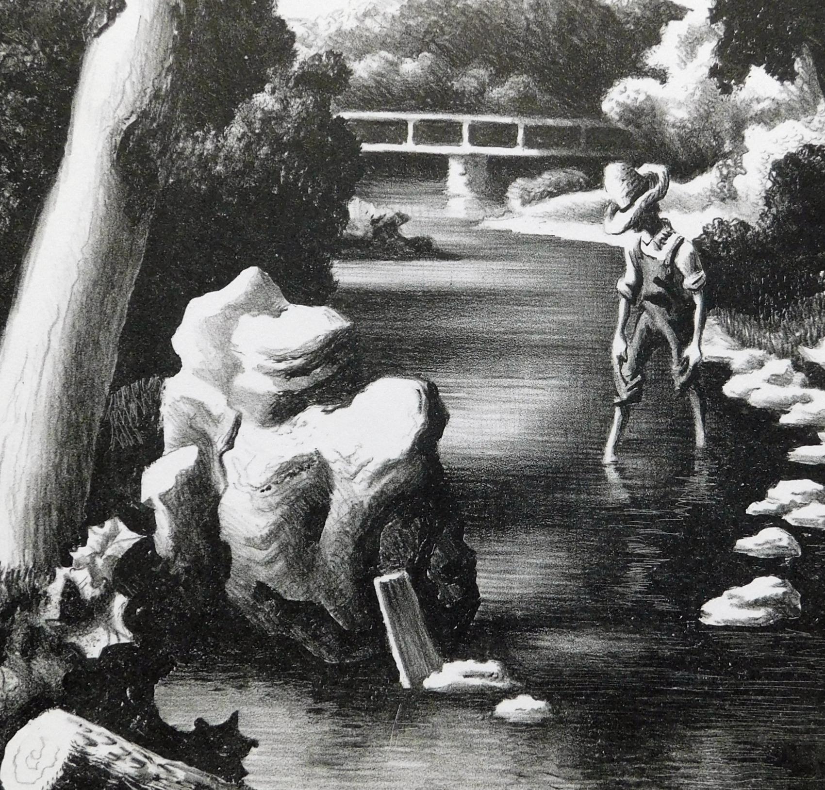 Thomas Hart Benton Original Lithograph, 1939 - 