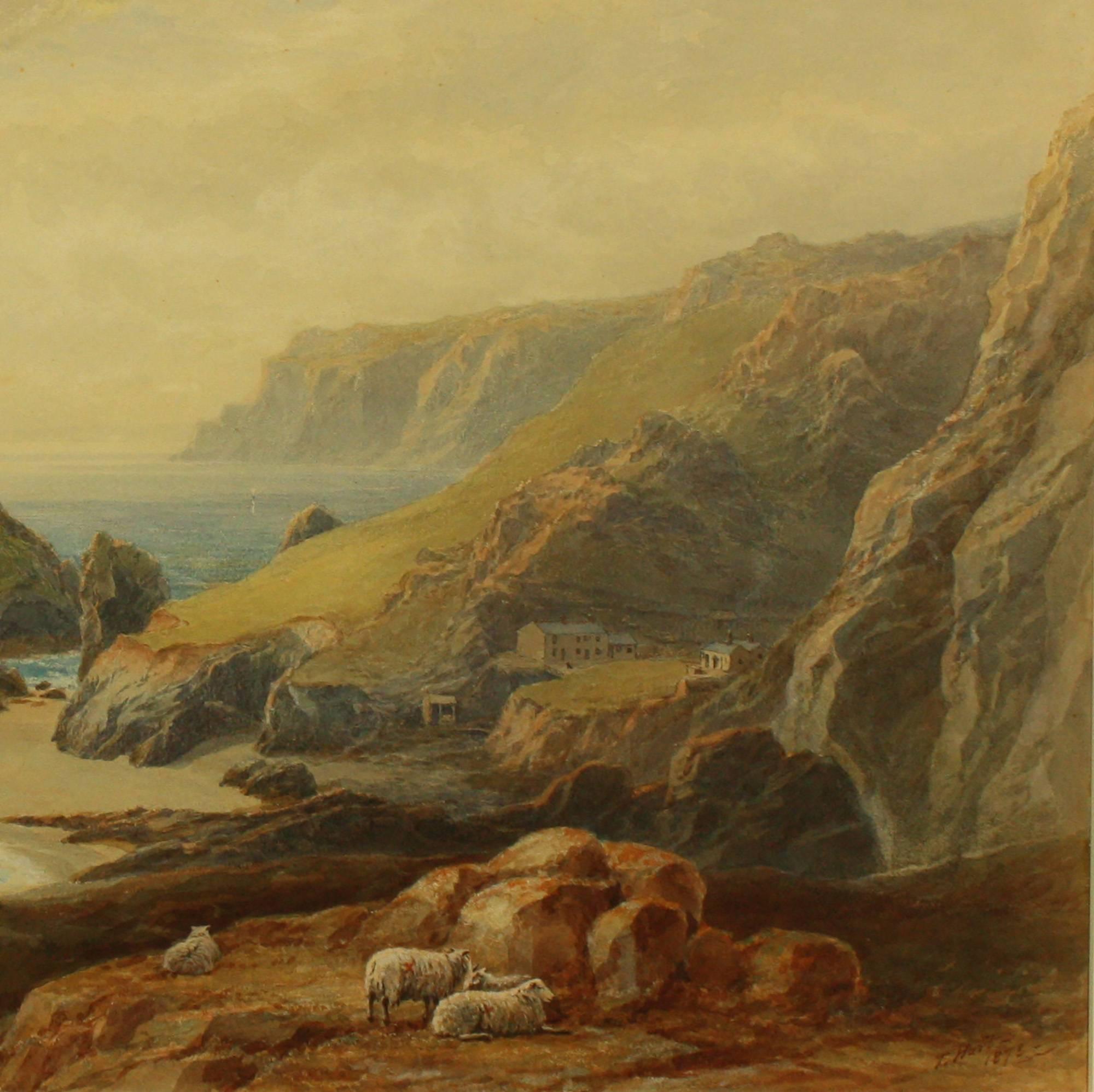 Kynance Cove by Thomas Hart FSA 1873 For Sale 1