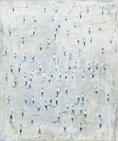 Viele Einzelne 5 (Many Singles 5) oil on canvas painting by Thomas Hartmann