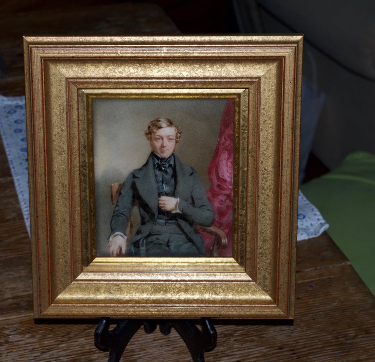 Thomas Heathfield Carrick, Miniature portrait of a young gentleman For Sale 6