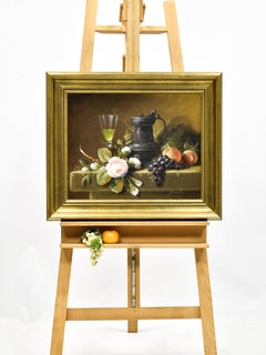 Flower Still Life - Thomas Heesakkers - Oil paint on canvas - Romantic - Dutch