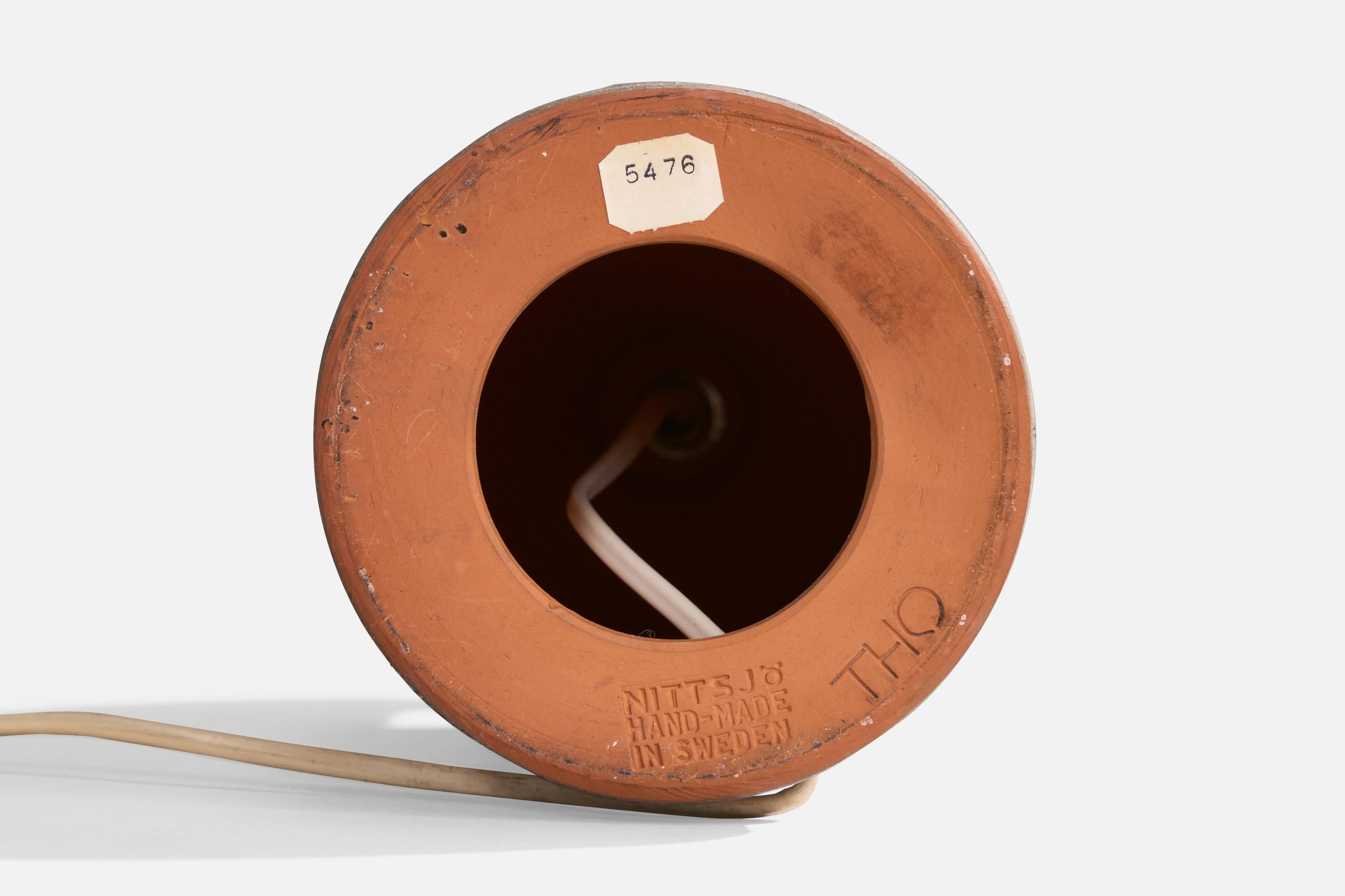 Thomas Hellström, lampe de table, grès, Suède, années 1950 en vente 2