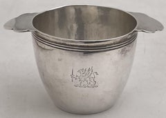Thomas Heming 1801 Georgian Set of 4 Sterling Silver Quaich Cups
