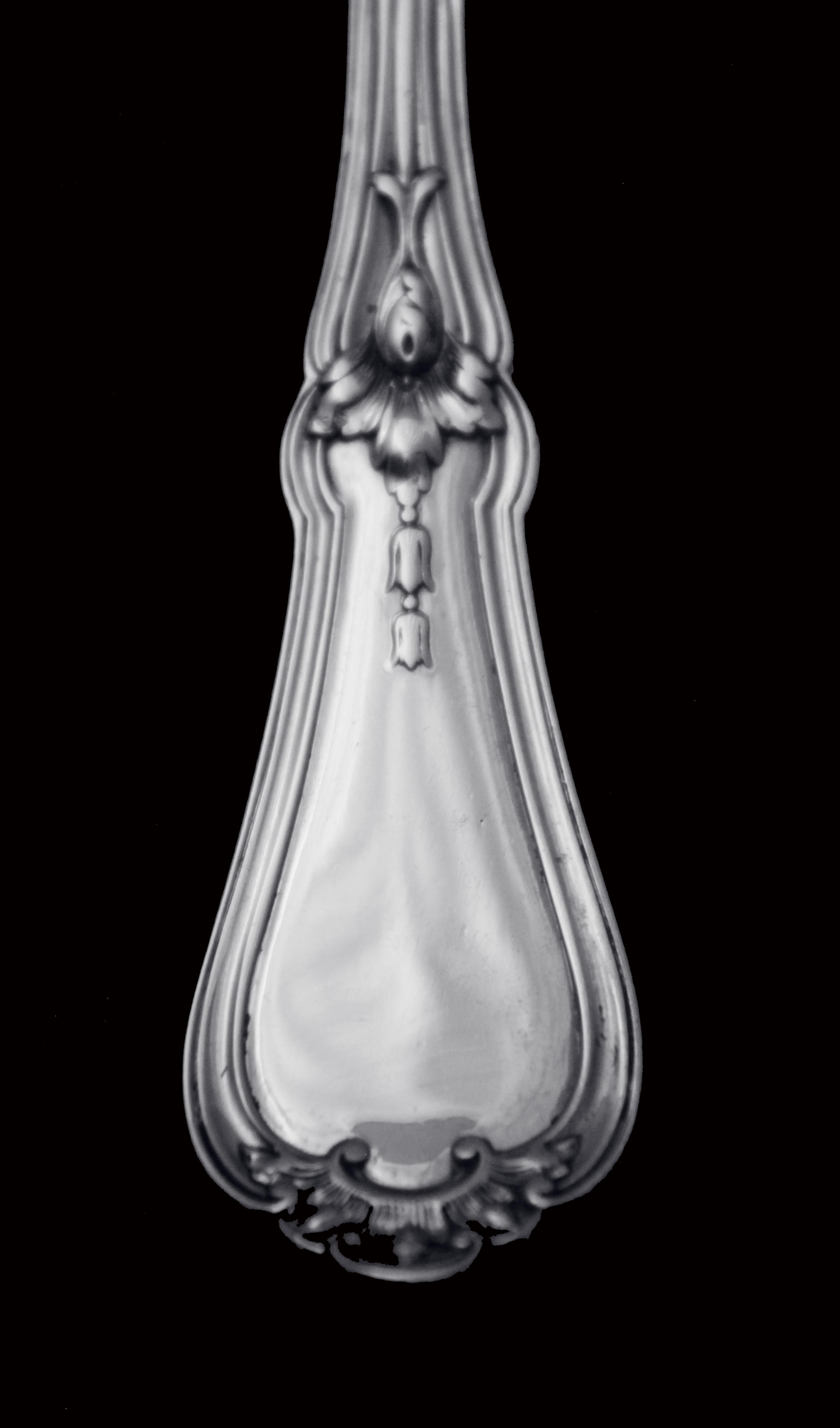 Thomas & Henin: 10 pezzi. Antique French Sterling Silver Flatware Serving Pieces ! in vendita 5
