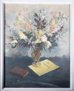 Vintage Thomas Henslow Barnard RWA (1898-1992) - Mid 20th Century Oil, Summer Flowers