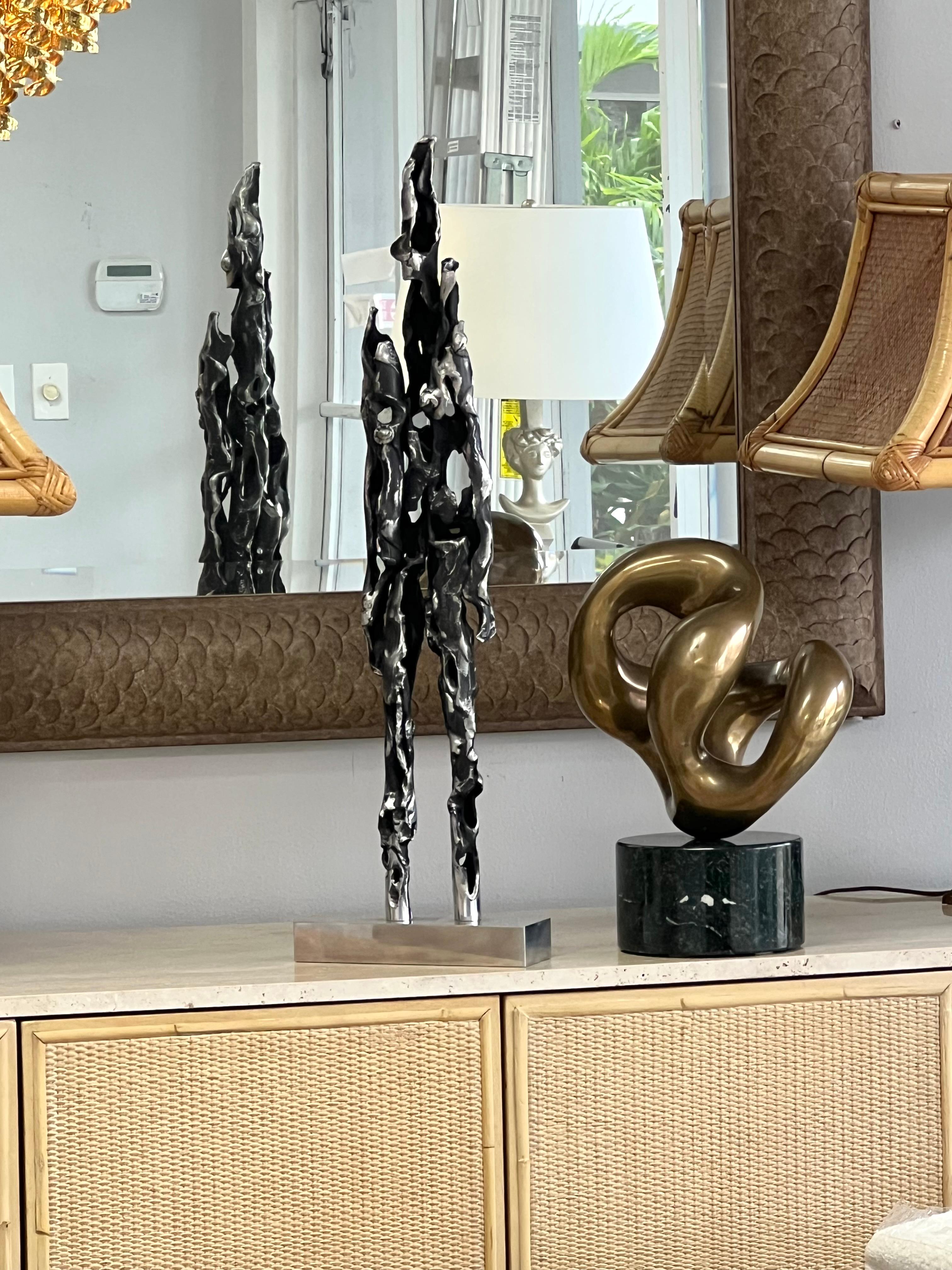An abstract sculpture by Thomas Hibben. 