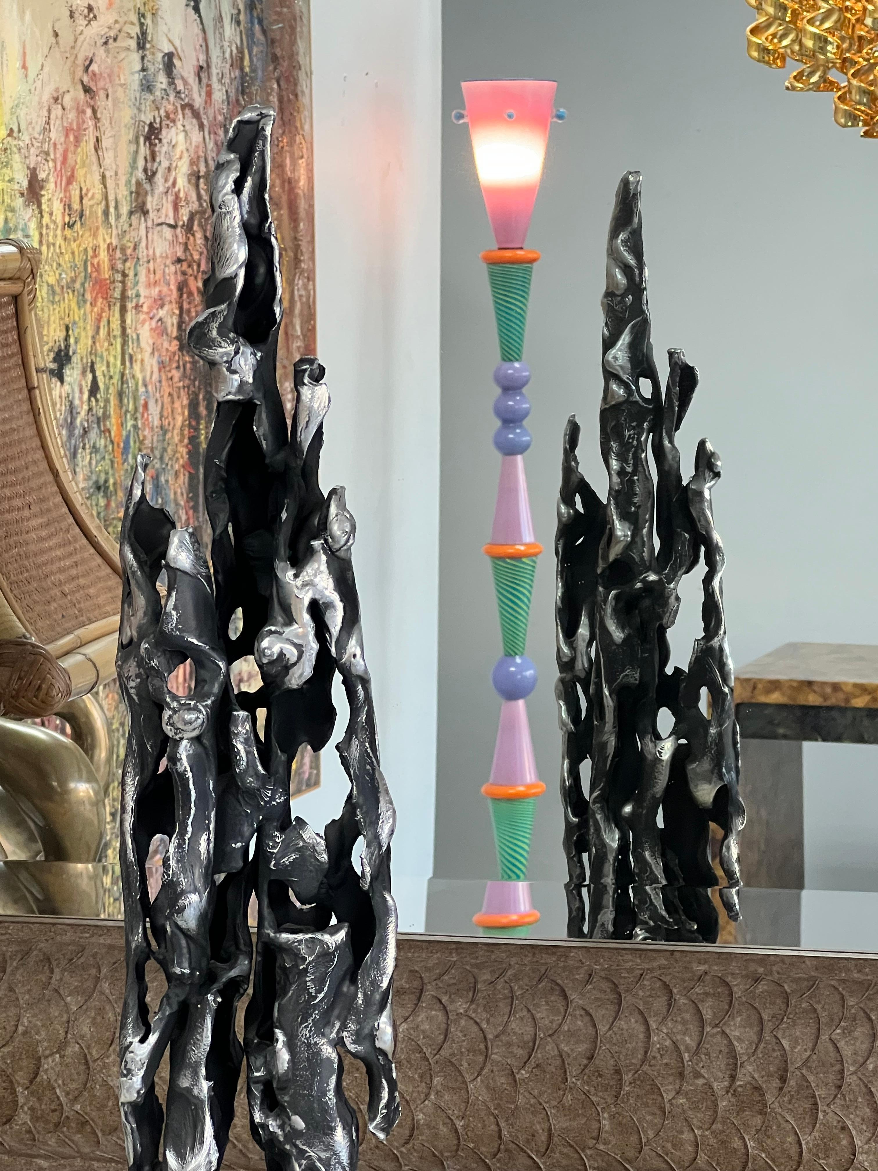 Aluminum Thomas Hibben Abstract Brutalist Biomorphic Sculpture For Sale