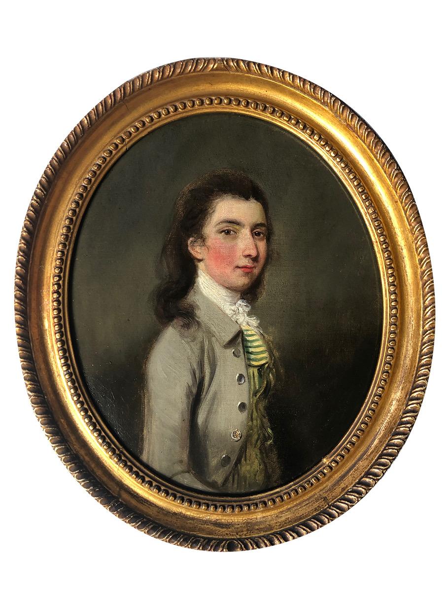 Thomas Hickey Portrait Painting - 18th century Portrait of a Young Gentleman.