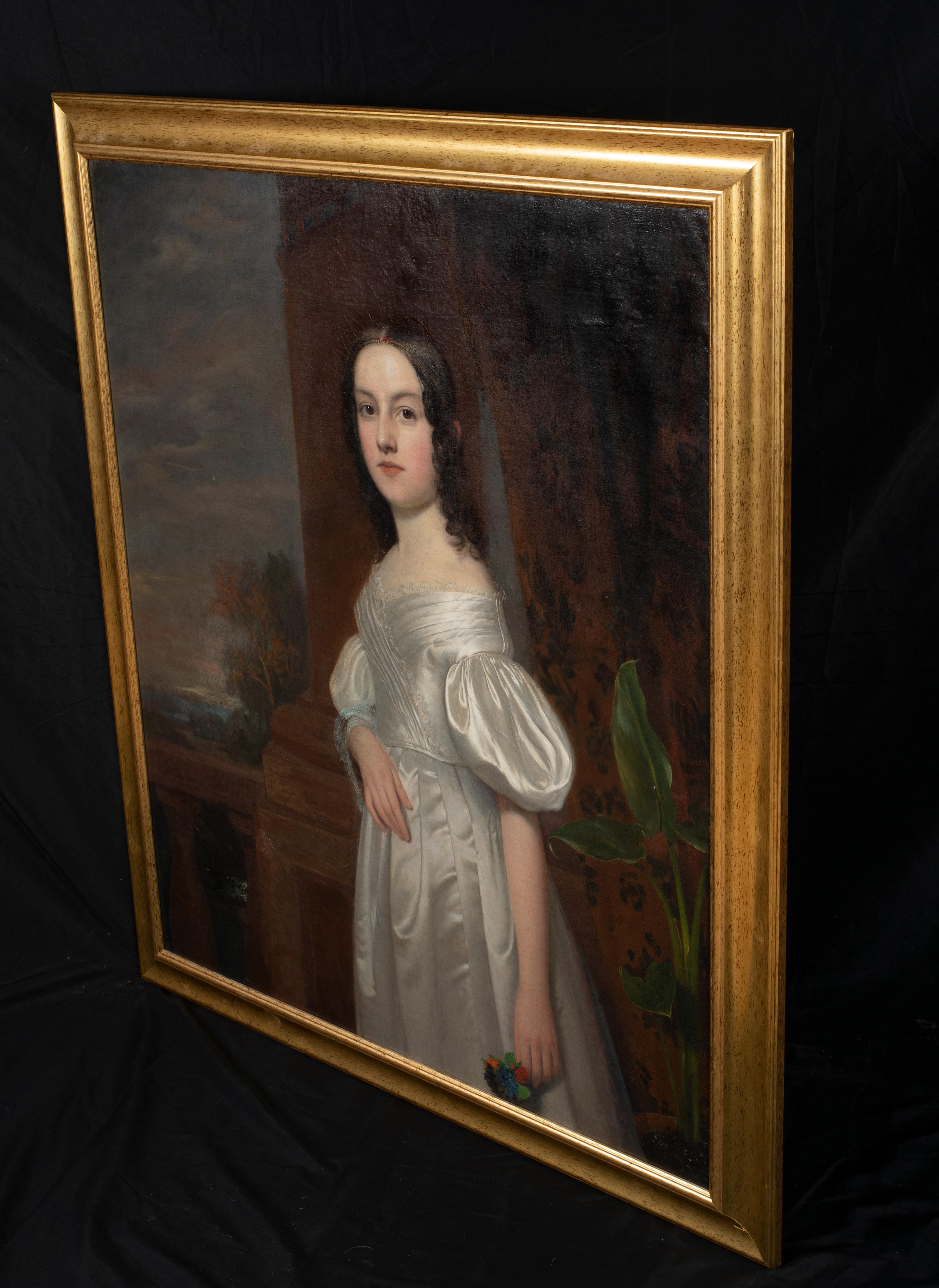 1800s painting of woman