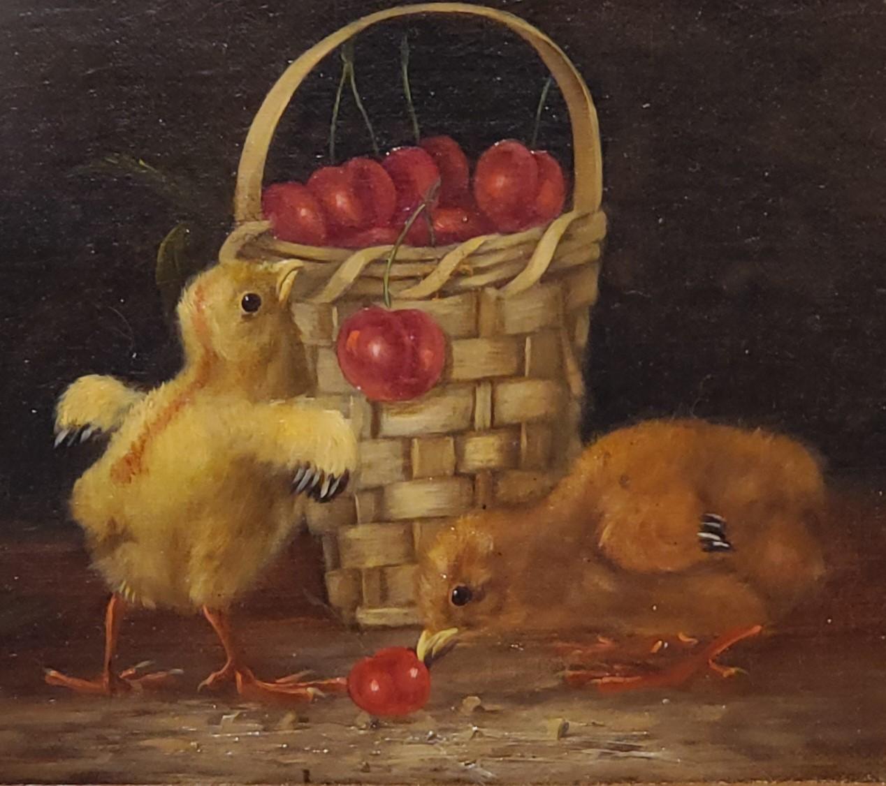 painted baby chicks