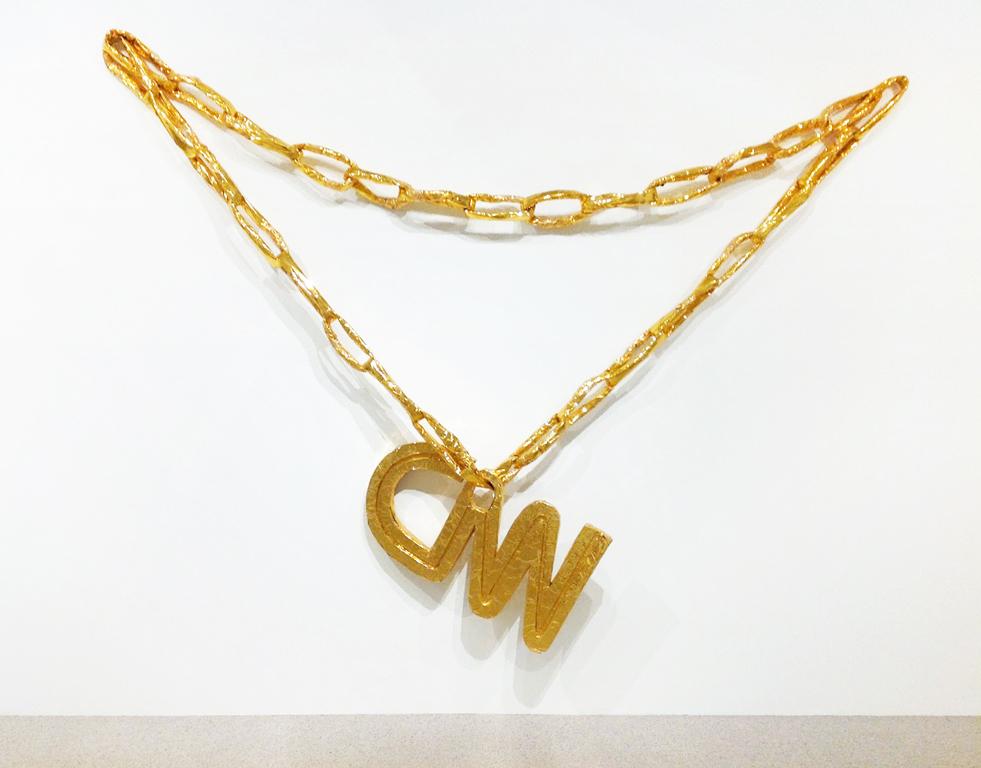 Necklace, CNN - Sculpture by Thomas Hirschhorn