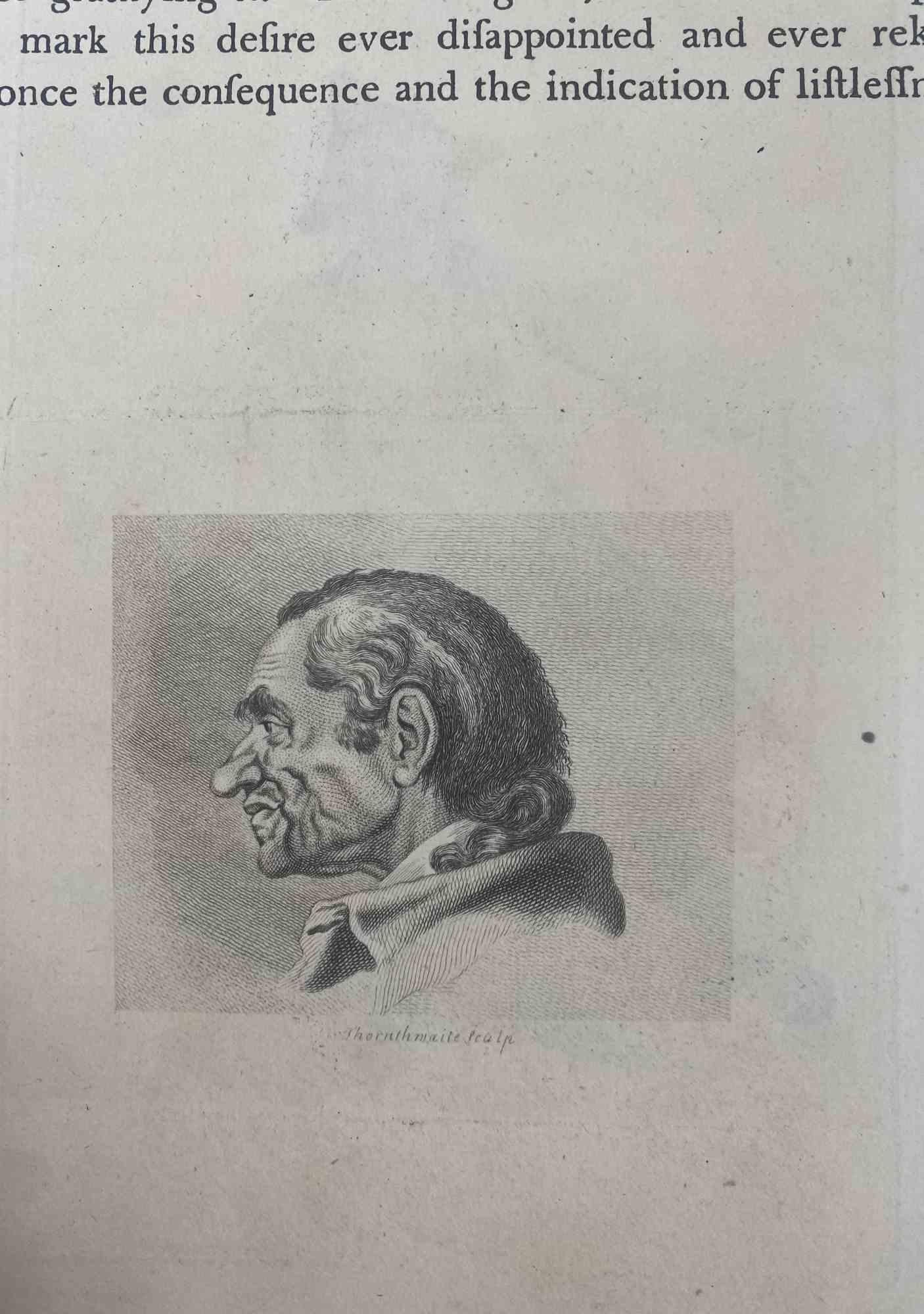 A Drunk Man is an original artwork realized by Thomas Holloway for Johann Caspar Lavater's  