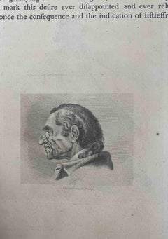A Drunk Man - Original Etching by Thomas Holloway - 1810