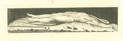 Dead Corpus After Grignion - Original Etching by Thomas Holloway - 18th Century