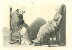 Figures - Original Etching by Thomas Holloway - 1810