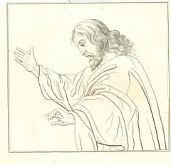 Antique Jesus - Original Etching by Thomas Holloway - 1810