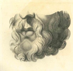 Lips Portrait - Original-Radierung von Thomas Holloway - 1810