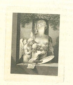 Mythological Scene - Original Etching by Thomas Holloway - 1810
