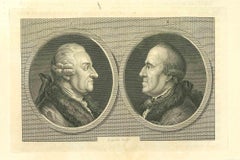 Physiognomy - Profiles of Men - Eau-forte originale de Thomas Holloway - 1810